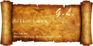 Gilicz Laura névjegykártya